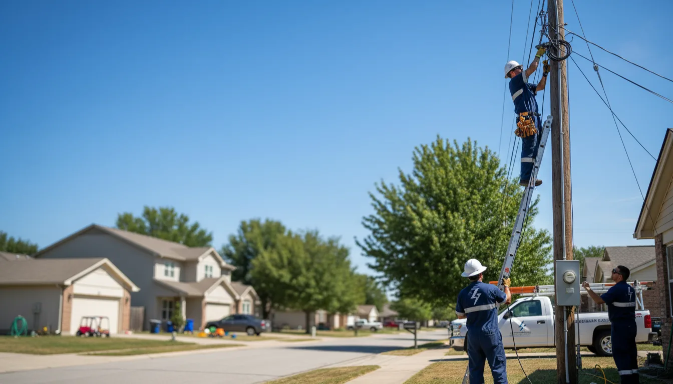 Residential electrician providing installation services in Montgomery, MI